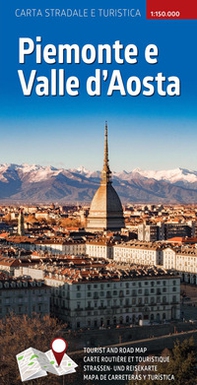 Piemonte e Valle d'Aosta. Carta stradale e turistica plastificata 1:300.000 - Librerie.coop