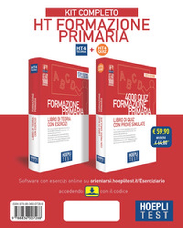 Hoepli test. Formazione primaria. Kit completo: Libro di teoria con esercizi-4000 Quiz con prove simulate - Librerie.coop Hoepli test. Formazione primaria. Kit completo: Libro di teoria con esercizi-4000 Quiz con prove simulate - Librerie.coop