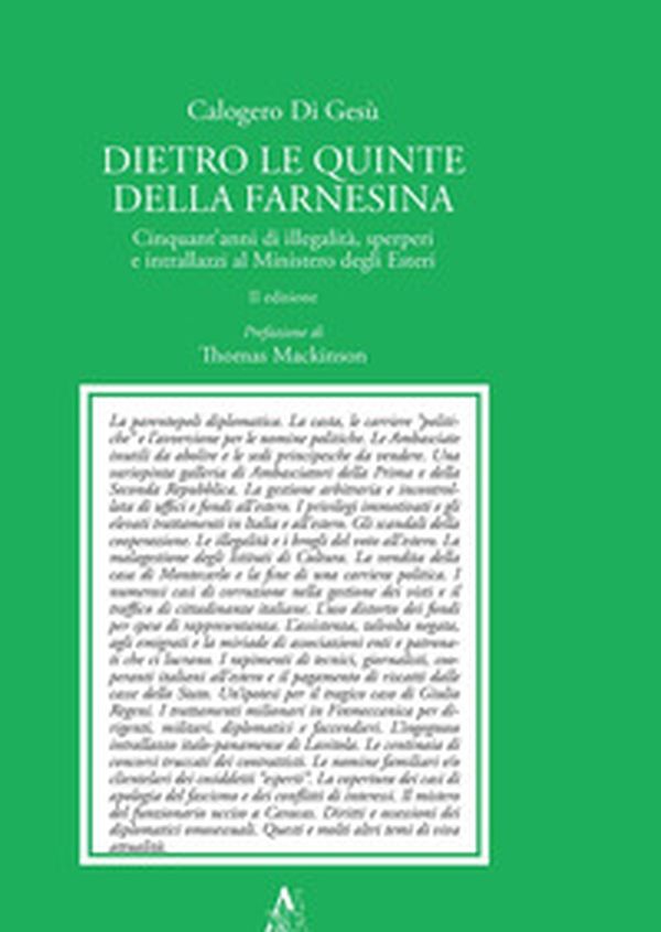 Dietro le quinte della Farnesina. Cinquant'anni di illegalità, sperperi e intrallazzi al Ministero degli Esteri - Librerie.coop Dietro le quinte della Farnesina. Cinquant'anni di illegalità, sperperi e intrallazzi al Ministero degli Esteri - Librerie.coop