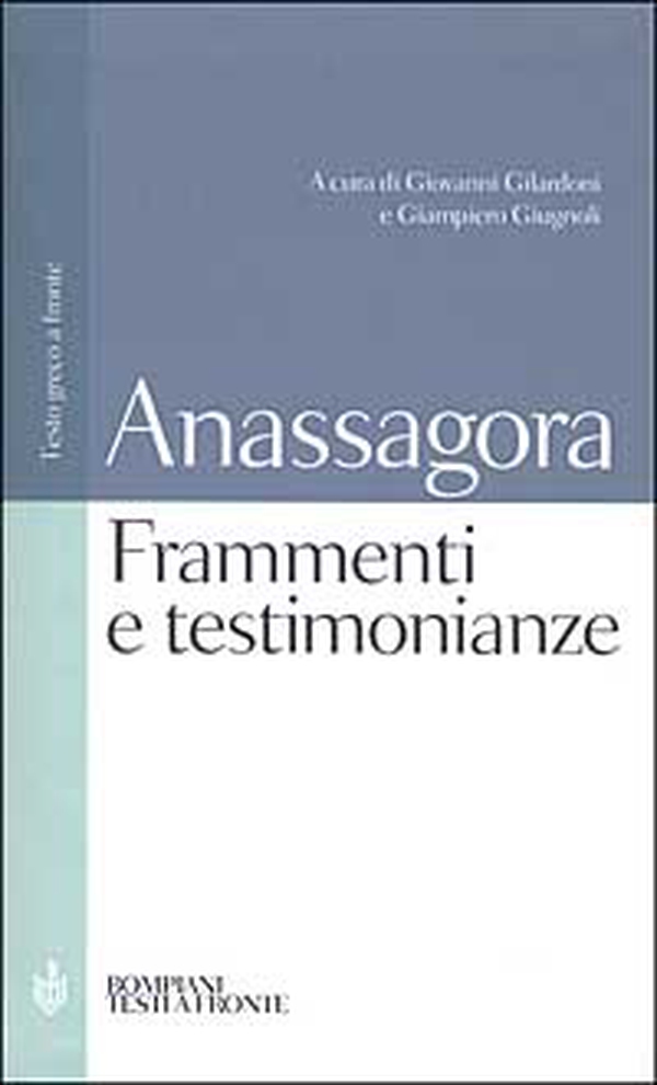 Frammenti e testimonianze. Testo greco a fronte - Librerie.coop Frammenti e testimonianze. Testo greco a fronte - Librerie.coop