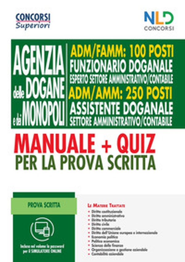 80 posti funzionari doganale. ADM/AEF prova scritta - Librerie.coop 80 posti funzionari doganale. ADM/AEF prova scritta - Librerie.coop