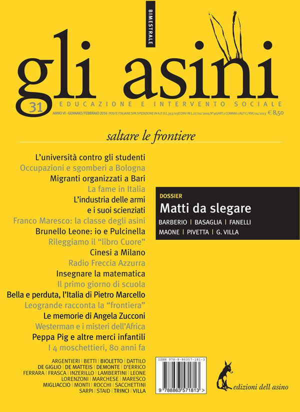 Gli asini n. 31. Rivista di educazione e intervento sociale - Librerie.coop Gli asini n. 31. Rivista di educazione e intervento sociale - Librerie.coop