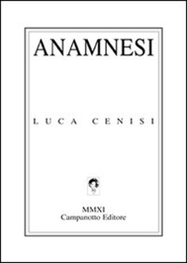 Anamnesi - Librerie.coop Anamnesi - Librerie.coop