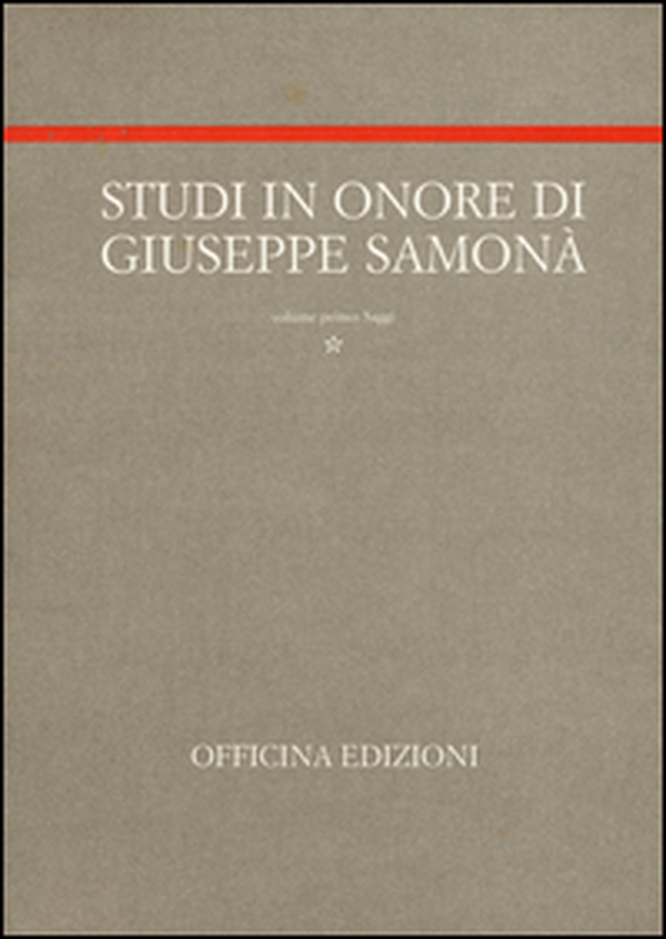 Studi in onore di Giuseppe Samonà - Librerie.coop Studi in onore di Giuseppe Samonà - Librerie.coop