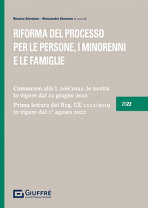 Riforma del processo per le persone, i minorenni e le famiglie - Librerie.coop Riforma del processo per le persone, i minorenni e le famiglie - Librerie.coop