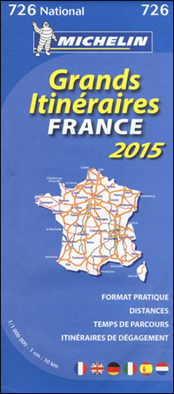 France. Grands itinéraires-France route planning. 2015 1:1.000.000 - Librerie.coop France. Grands itinéraires-France route planning. 2015 1:1.000.000 - Librerie.coop