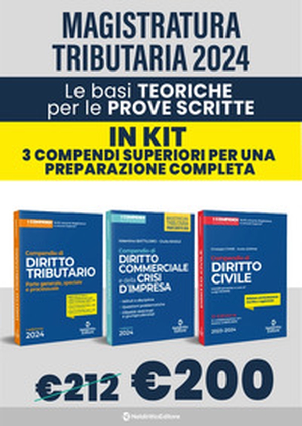 Kit le basi teoriche per la magistratura tributaria: 3 compendi superiori - Librerie.coop Kit le basi teoriche per la magistratura tributaria: 3 compendi superiori - Librerie.coop