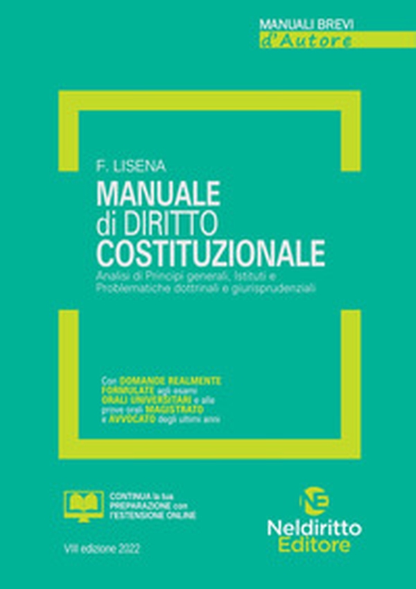 Manuale di diritto costituzionale - Librerie.coop Manuale di diritto costituzionale - Librerie.coop