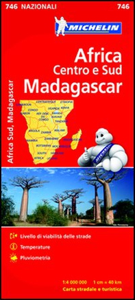 Africa Centro e Sud, Madagascar 1:4.000.000 - Librerie.coop