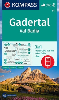 Carta escursionistica n. 51. Val Badia - Librerie.coop