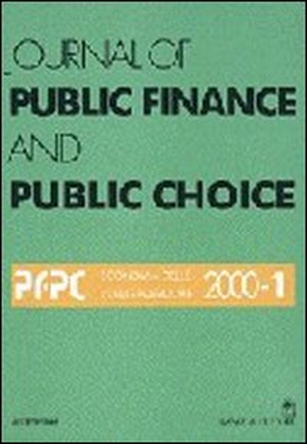Journal of public finance and public choice. Economia delle scelte pubbliche - Vol. 1 - Librerie.coop Journal of public finance and public choice. Economia delle scelte pubbliche - Vol. 1 - Librerie.coop