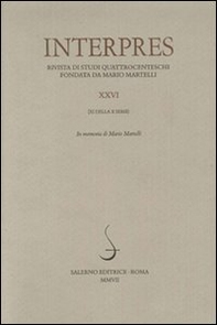 Interpres. Rivista di studi quattrocenteschi - Vol. 26 - Librerie.coop