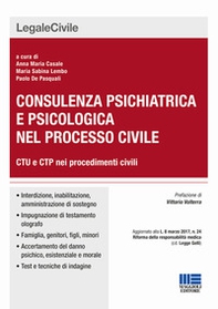 Consulenza psichiatrica e psicologica nel processo civile - Librerie.coop