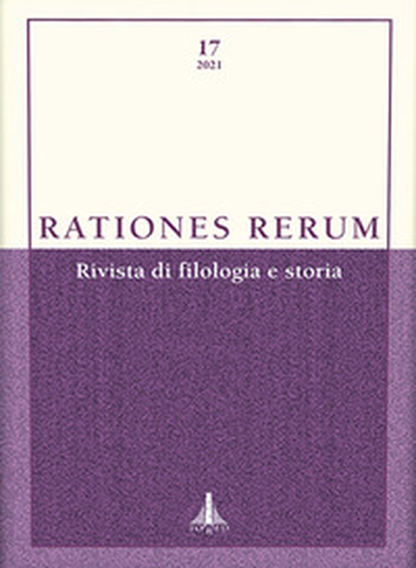 Rationes rerum. Rivista di filologia e storia - Vol. 17 - Librerie.coop Rationes rerum. Rivista di filologia e storia - Vol. 17 - Librerie.coop