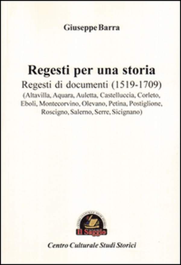 Regesti per una storia - Vol. 1 - Librerie.coop Regesti per una storia - Vol. 1 - Librerie.coop