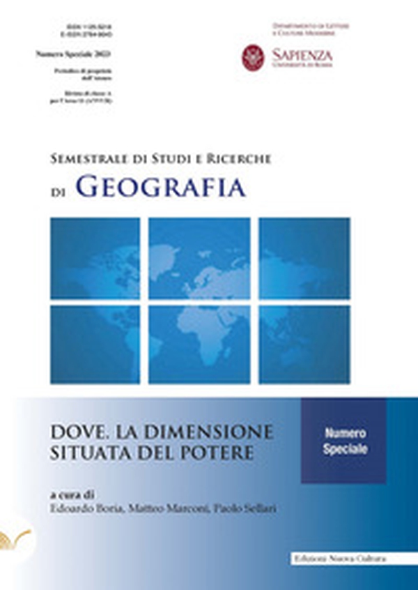 Dove. La dimensione situata del potere. Semestrale di Studi e Ricerche di Geografia - Librerie.coop Dove. La dimensione situata del potere. Semestrale di Studi e Ricerche di Geografia - Librerie.coop