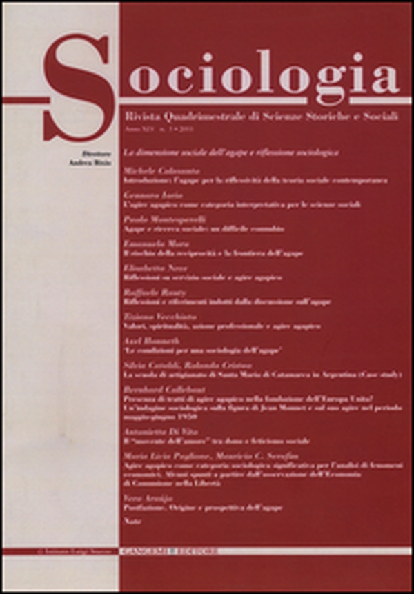Sociologia. Rivista quadrimestrale di scienze storiche e sociali - Vol. 3 - Librerie.coop Sociologia. Rivista quadrimestrale di scienze storiche e sociali - Vol. 3 - Librerie.coop