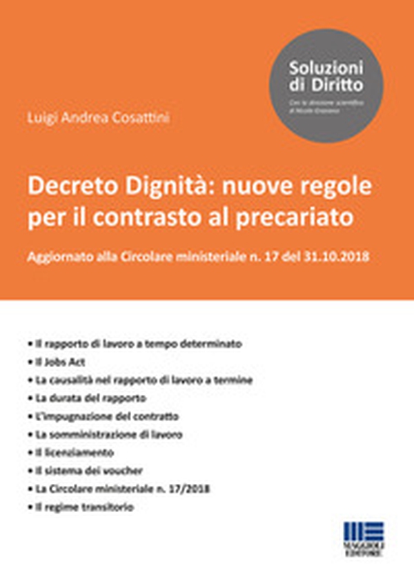 Decreto Dignità: nuove regole per il contrasto al precariato - Librerie.coop Decreto Dignità: nuove regole per il contrasto al precariato - Librerie.coop
