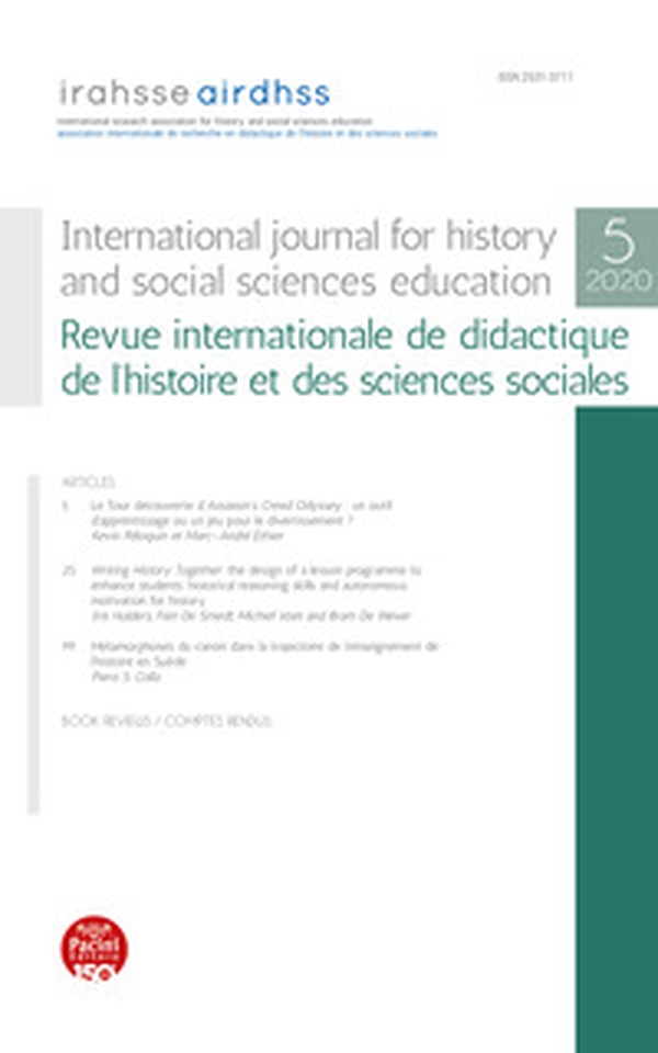 International journal for history and social sciences education-Revue internationale de didactique de l'histoire et des sciences sociales (2020) - Vol. 5 - Librerie.coop International journal for history and social sciences education-Revue internationale de didactique de l'histoire et des sciences sociales (2020) - Vol. 5 - Librerie.coop