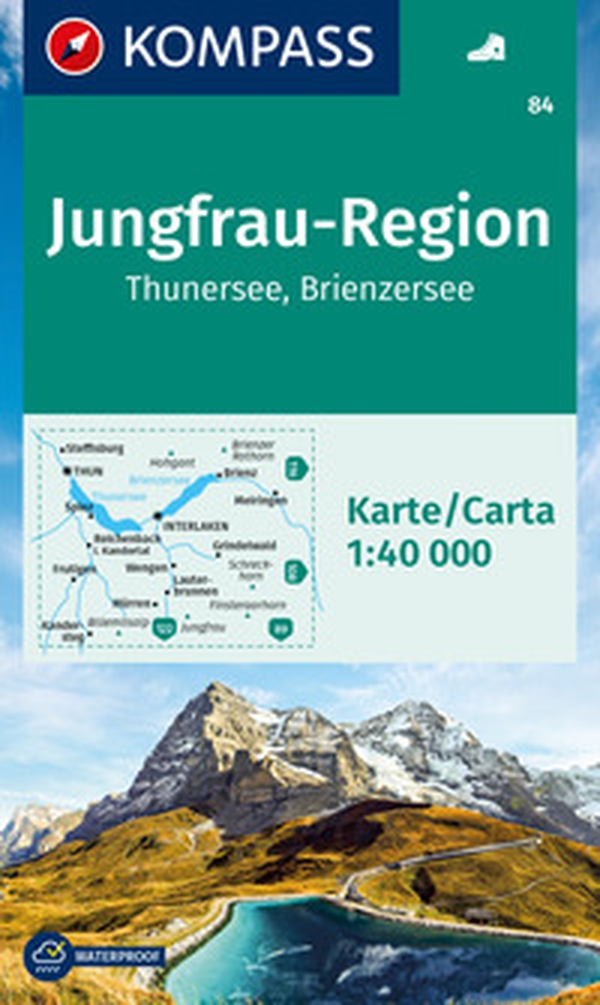 Carta escursionistica n. 84 Jungfrau-Region, Thunersee, Brienzersee 1:40.000 - Librerie.coop Carta escursionistica n. 84 Jungfrau-Region, Thunersee, Brienzersee 1:40.000 - Librerie.coop