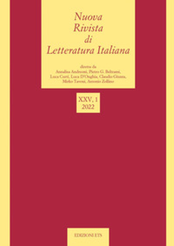 Nuova rivista di letteratura italiana - Vol. 1 - Librerie.coop Nuova rivista di letteratura italiana - Vol. 1 - Librerie.coop