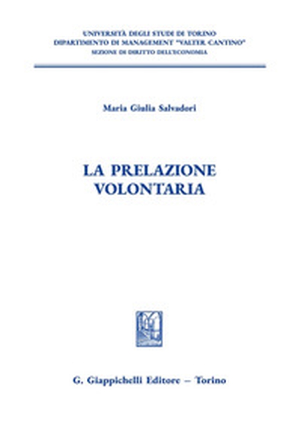 La prelazione volontaria - Librerie.coop La prelazione volontaria - Librerie.coop