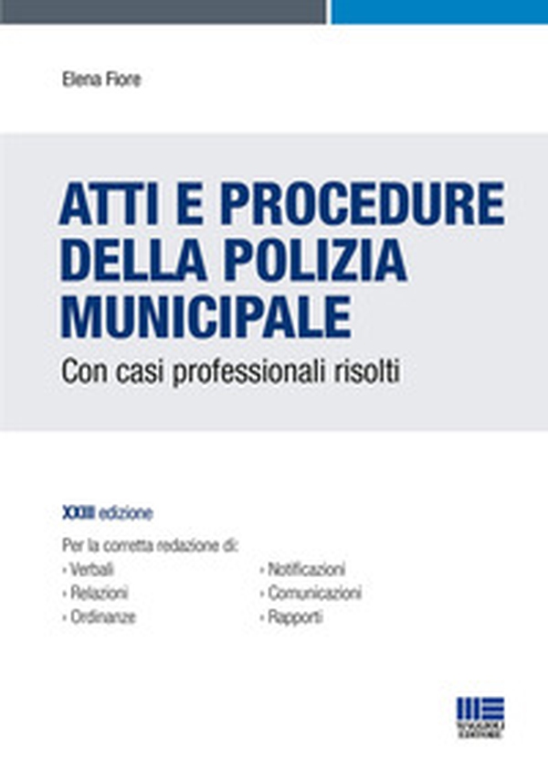 Atti e procedure della polizia municipale - Librerie.coop Atti e procedure della polizia municipale - Librerie.coop