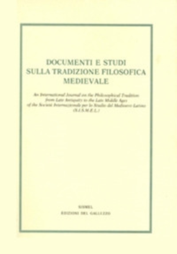 Documenti e studi sulla tradizione filosofica medievale - Vol. 30 - Librerie.coop Documenti e studi sulla tradizione filosofica medievale - Vol. 30 - Librerie.coop