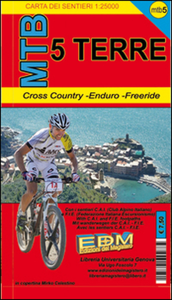 MTB 5 Terre. Carte dei sentieri di liguria per mountain bike MTB VTT - Librerie.coop MTB 5 Terre. Carte dei sentieri di liguria per mountain bike MTB VTT - Librerie.coop