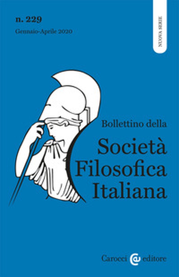 Bollettino della società filosofica italiana. Nuova serie - Vol. 1 - Librerie.coop Bollettino della società filosofica italiana. Nuova serie - Vol. 1 - Librerie.coop