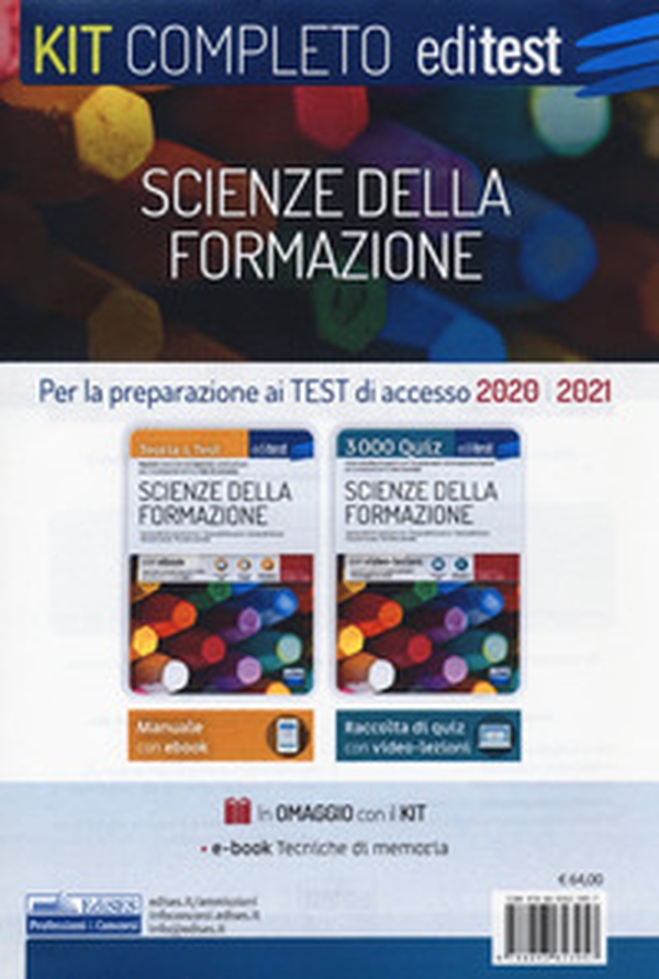 Test Scienze della Formazione Primaria. Per la preparazione ai test di ammissione 2020-2021 - Librerie.coop Test Scienze della Formazione Primaria. Per la preparazione ai test di ammissione 2020-2021 - Librerie.coop