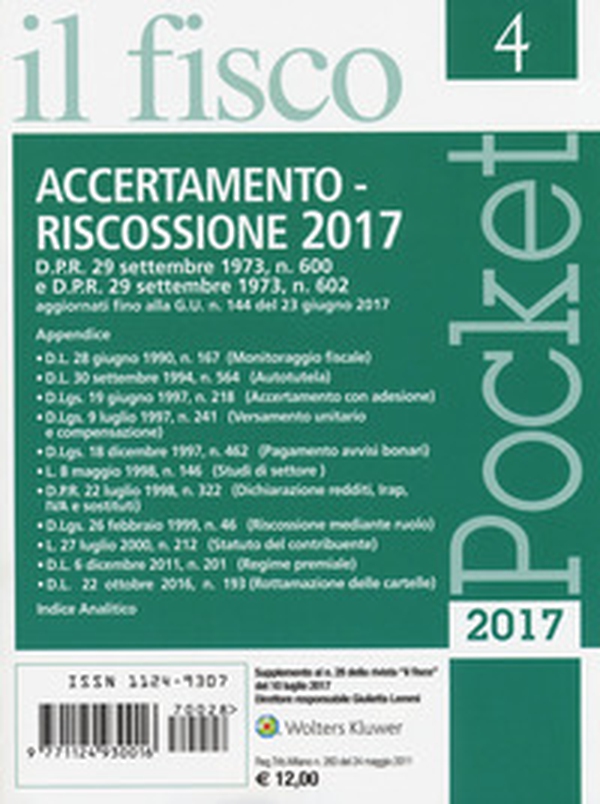 Accertamento e riscossione 2017 - Librerie.coop Accertamento e riscossione 2017 - Librerie.coop