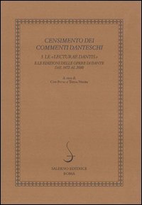 Censimento dei commenti danteschi - Vol. 3 - Librerie.coop Censimento dei commenti danteschi - Vol. 3 - Librerie.coop