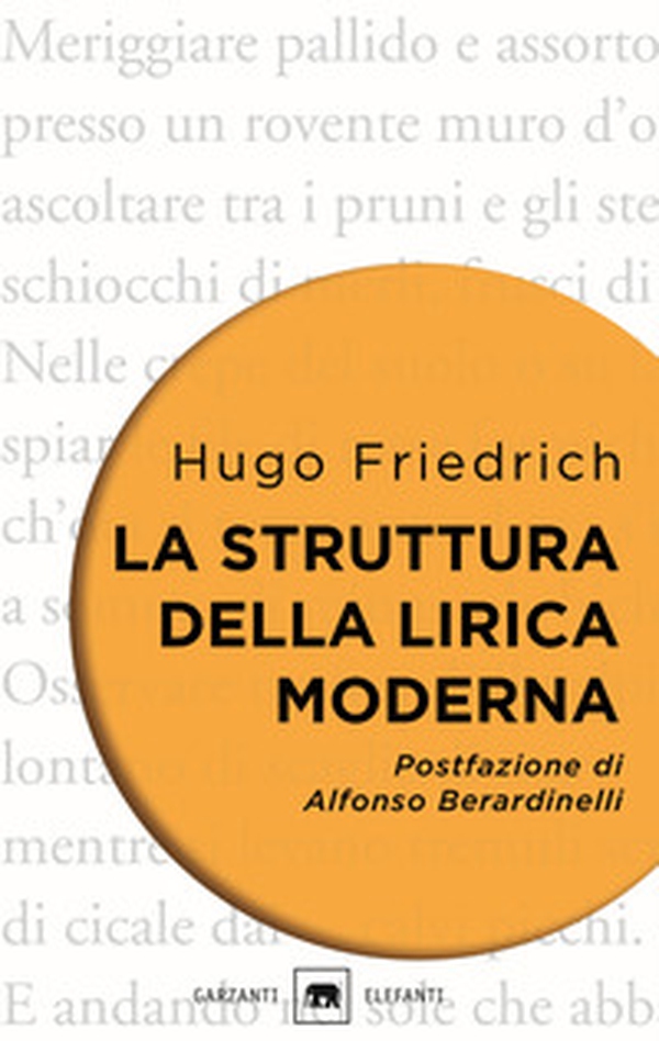 La struttura della lirica moderna. Dalla metà del XIX alla metà del XX secolo - Librerie.coop La struttura della lirica moderna. Dalla metà del XIX alla metà del XX secolo - Librerie.coop
