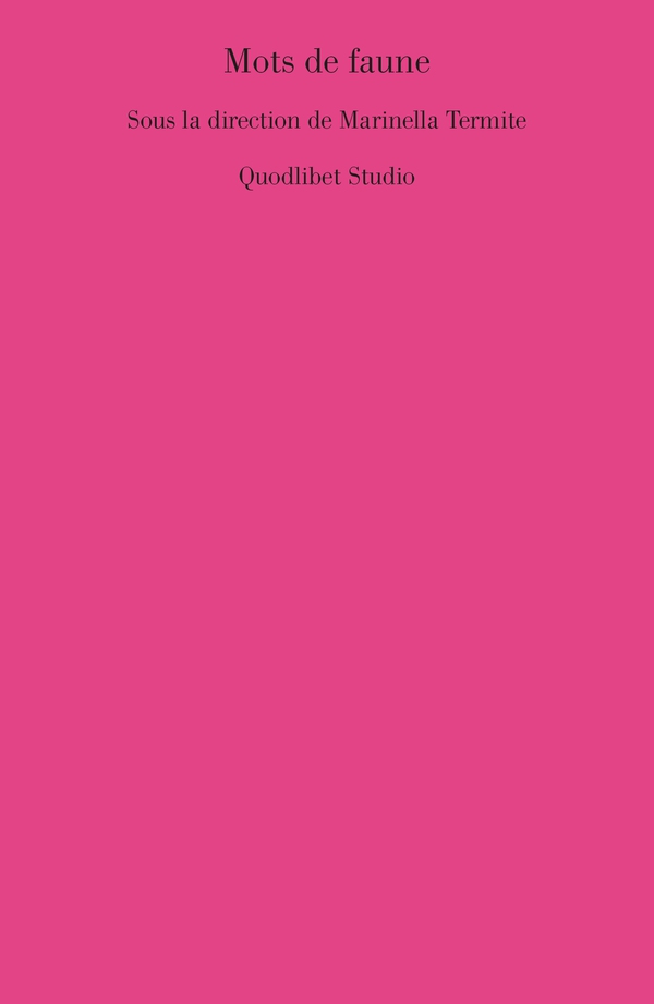 Mots de faune - Librerie.coop Mots de faune - Librerie.coop