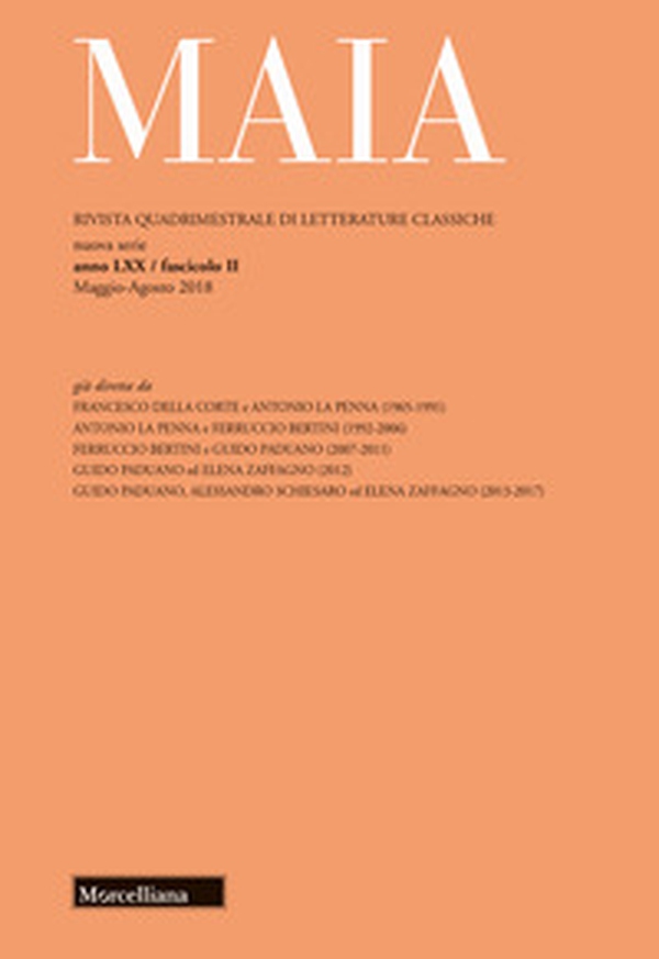 Maia. Rivista di letterature classiche - Librerie.coop Maia. Rivista di letterature classiche - Librerie.coop