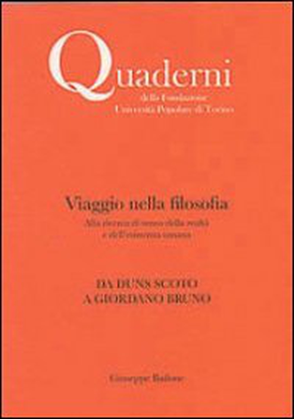 Viaggio nella filosofia. Da Duns Scoto a Giordano Bruno - Librerie.coop Viaggio nella filosofia. Da Duns Scoto a Giordano Bruno - Librerie.coop