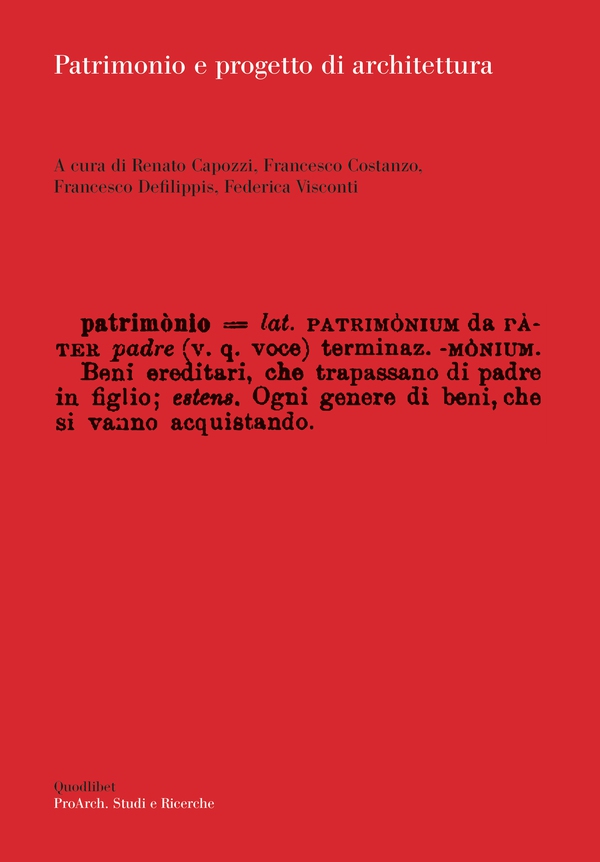 Patrimonio e progetto di architettura - Librerie.coop Patrimonio e progetto di architettura - Librerie.coop