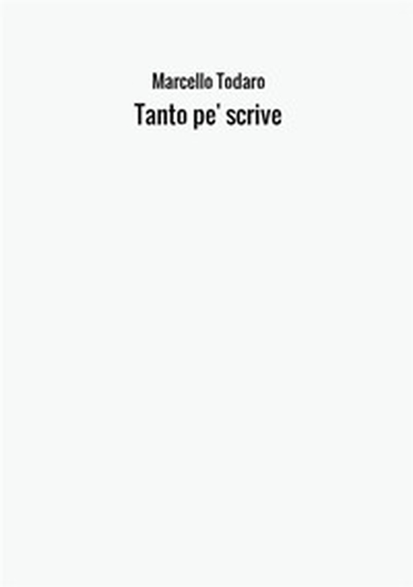 Tanto pe' scrive - Librerie.coop Tanto pe' scrive - Librerie.coop