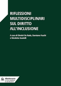 Riflessioni multidisciplinari sul diritto all'inclusione - Librerie.coop