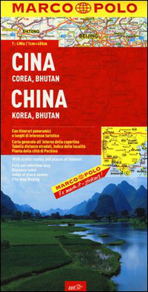 Cina, Corea, Bhutan 1:4.000.000 - Librerie.coop Cina, Corea, Bhutan 1:4.000.000 - Librerie.coop