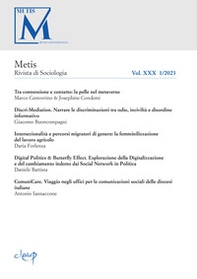 Metis. Ricerche di sociologia, psicologia e antropologia della comunicazione - Vol. 30 - Librerie.coop