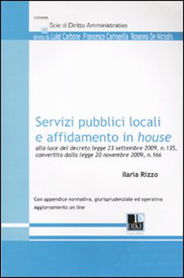 Servizi pubblici locali e affidamento in House - Librerie.coop Servizi pubblici locali e affidamento in House - Librerie.coop