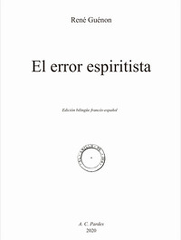 El error espiritista. Ediz. francese e spagnola - Librerie.coop El error espiritista. Ediz. francese e spagnola - Librerie.coop