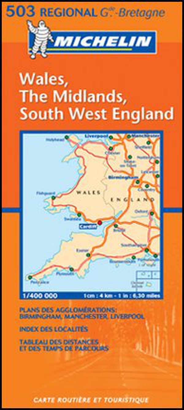 Wales, The Midlands, south west England 1:400.000 - Librerie.coop Wales, The Midlands, south west England 1:400.000 - Librerie.coop