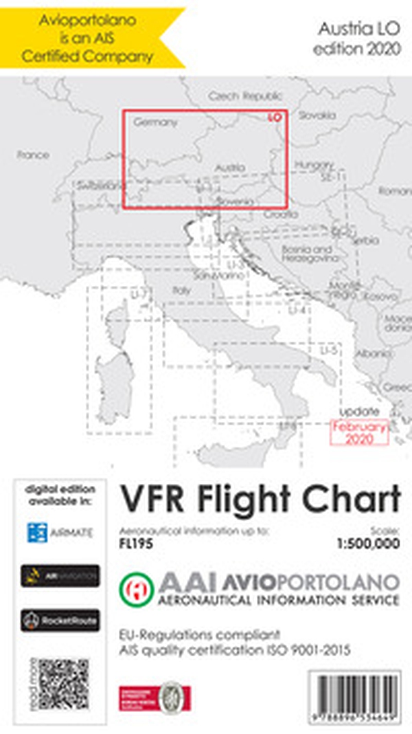 Avioportolano. VFR flight chart LO Austria. ICAO annex 4 - EU-Regulations compliant. Ediz. italiana e inglese - Librerie.coop Avioportolano. VFR flight chart LO Austria. ICAO annex 4 - EU-Regulations compliant. Ediz. italiana e inglese - Librerie.coop
