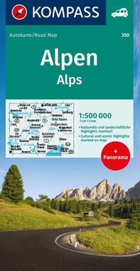 Carta stradale n. 350. Alpi - Librerie.coop
