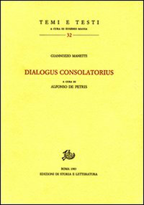 Dialogus consolatorius - Librerie.coop Dialogus consolatorius - Librerie.coop