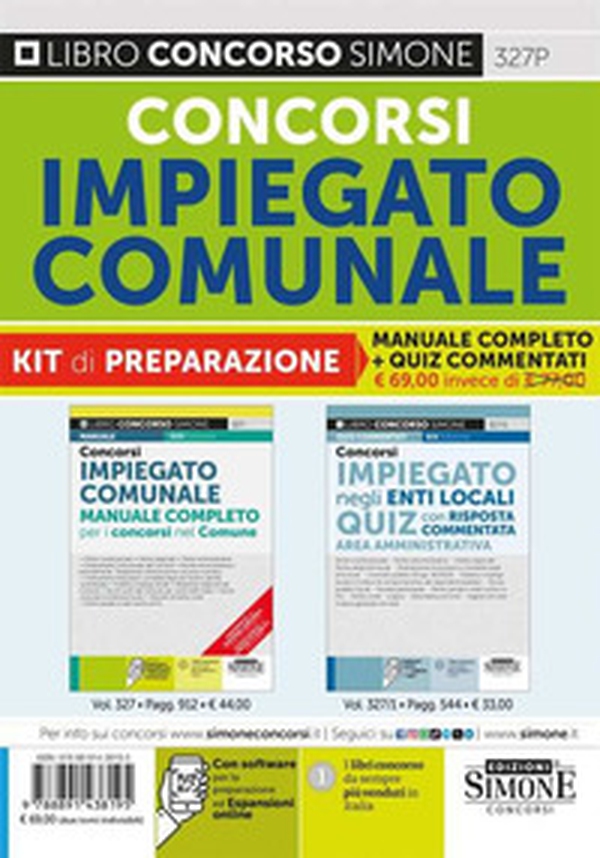 Concorsi impiegato comunale. Kit di preparazione. Manuale completo+Quiz commentati - Librerie.coop Concorsi impiegato comunale. Kit di preparazione. Manuale completo+Quiz commentati - Librerie.coop