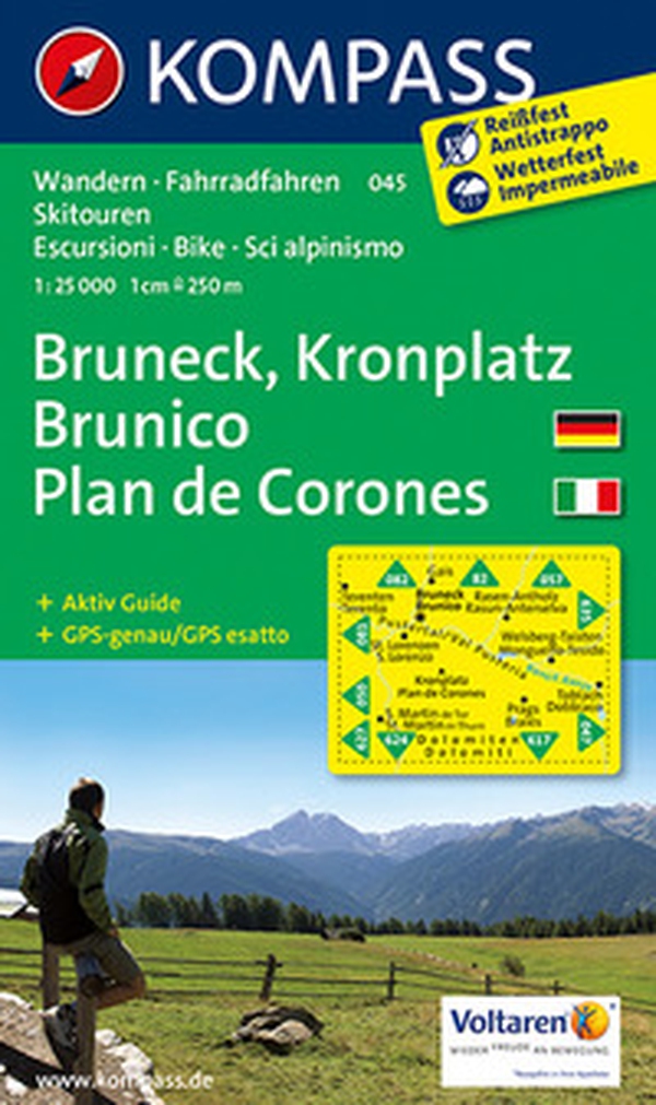 Carta escursionistica n. 045. Plan de Corones, Brunico-Kronplatz, Bruneck 1:25.000. Adatto a GPS. Digital map. DVD-ROM - Librerie.coop Carta escursionistica n. 045. Plan de Corones, Brunico-Kronplatz, Bruneck 1:25.000. Adatto a GPS. Digital map. DVD-ROM - Librerie.coop